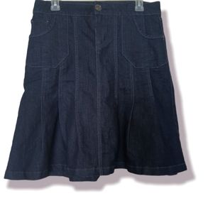 Flared Denim Skirt